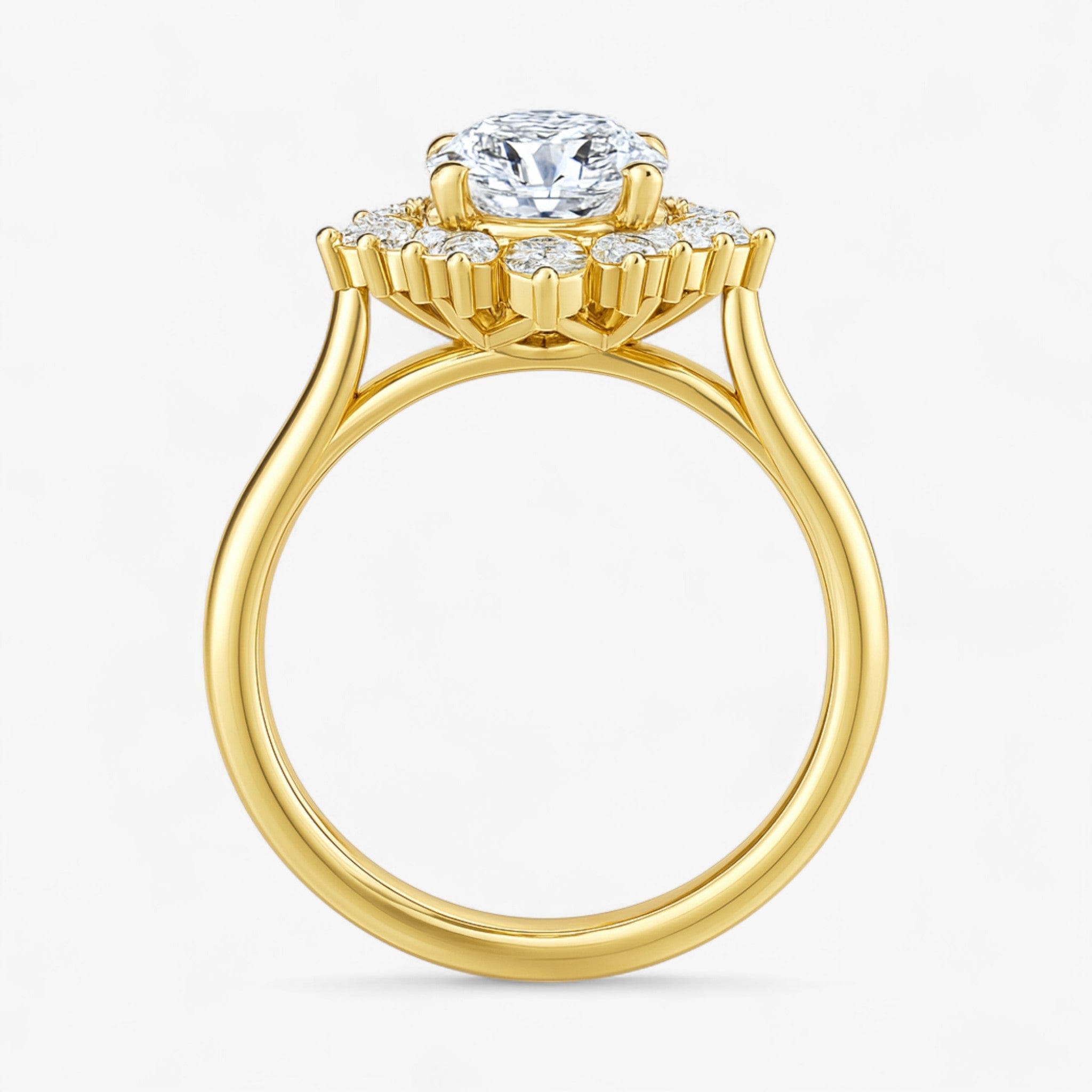 The Royal Halo Engagement Ring | Round