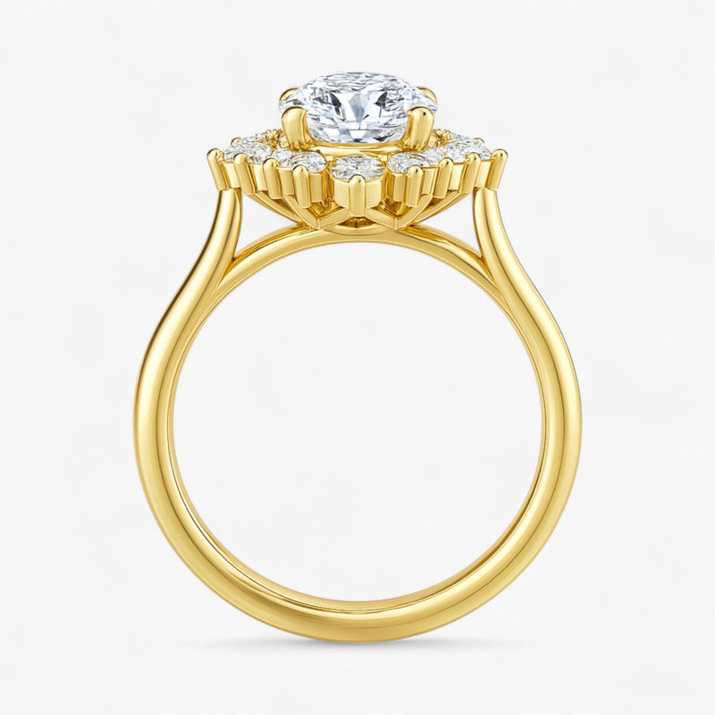 The Royal Halo Engagement Ring | Round