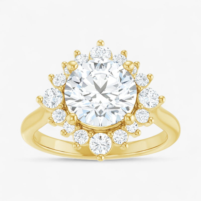 The Royal Halo Engagement Ring | Round