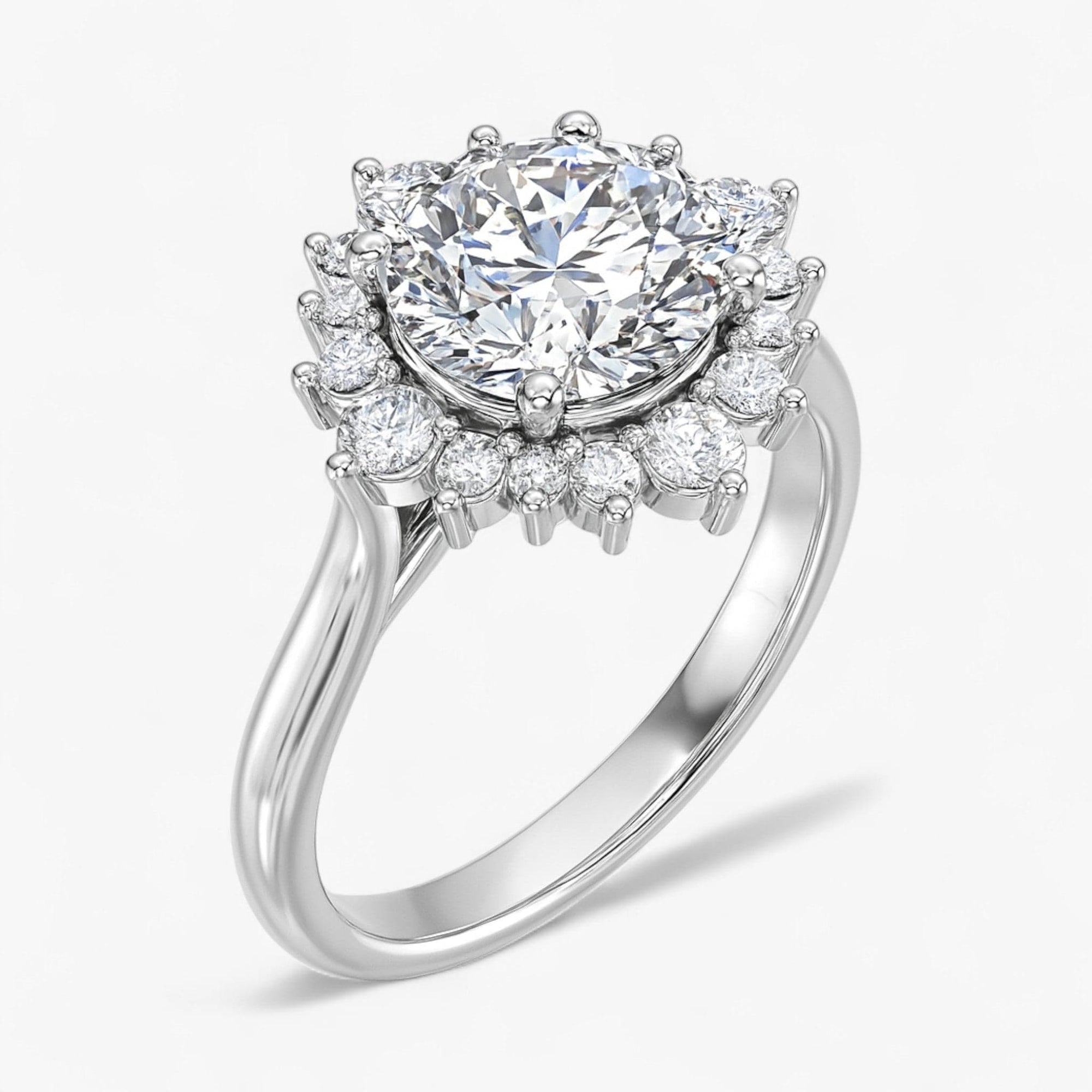 The Royal Halo Engagement Ring | Round