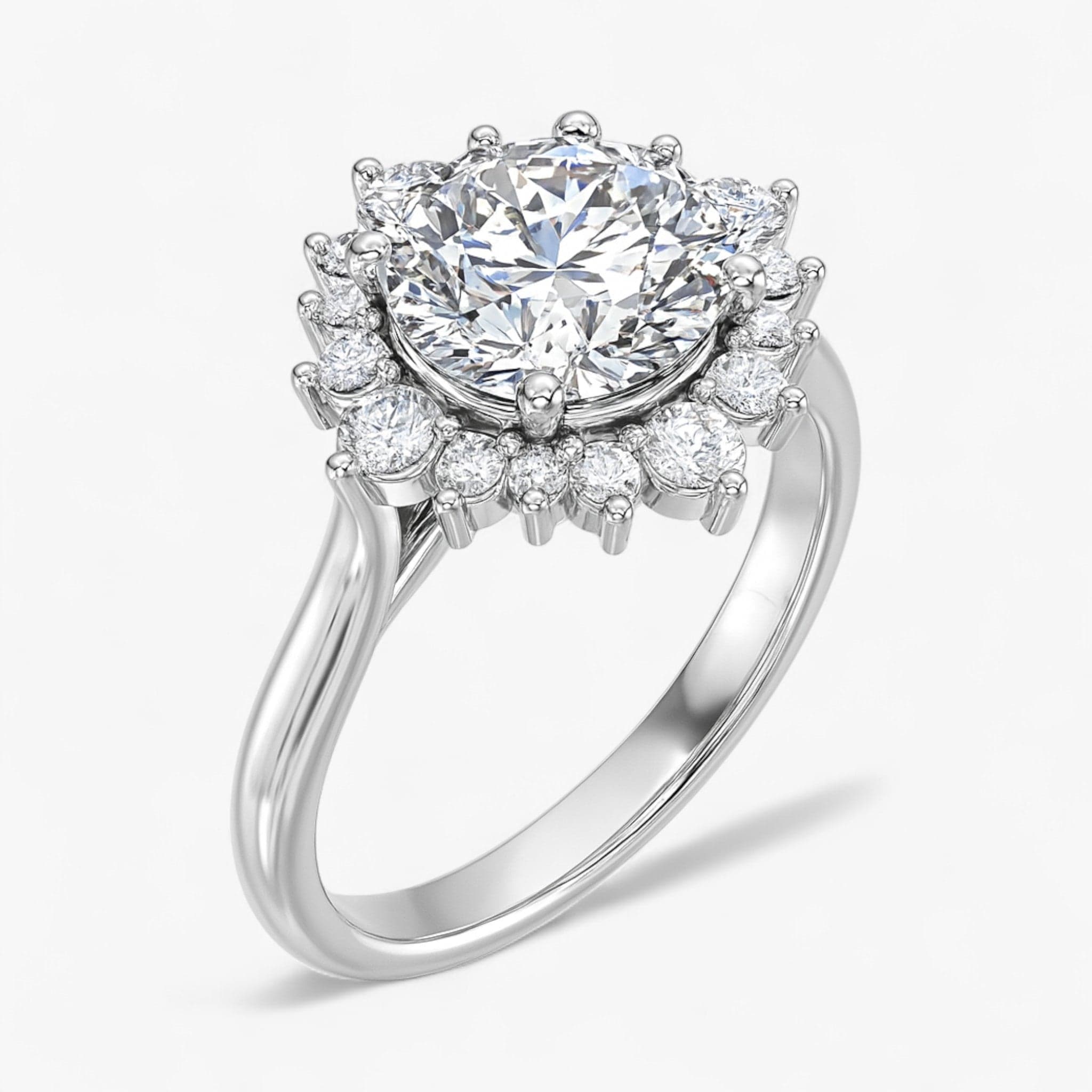 The Royal Halo Engagement Ring | Round