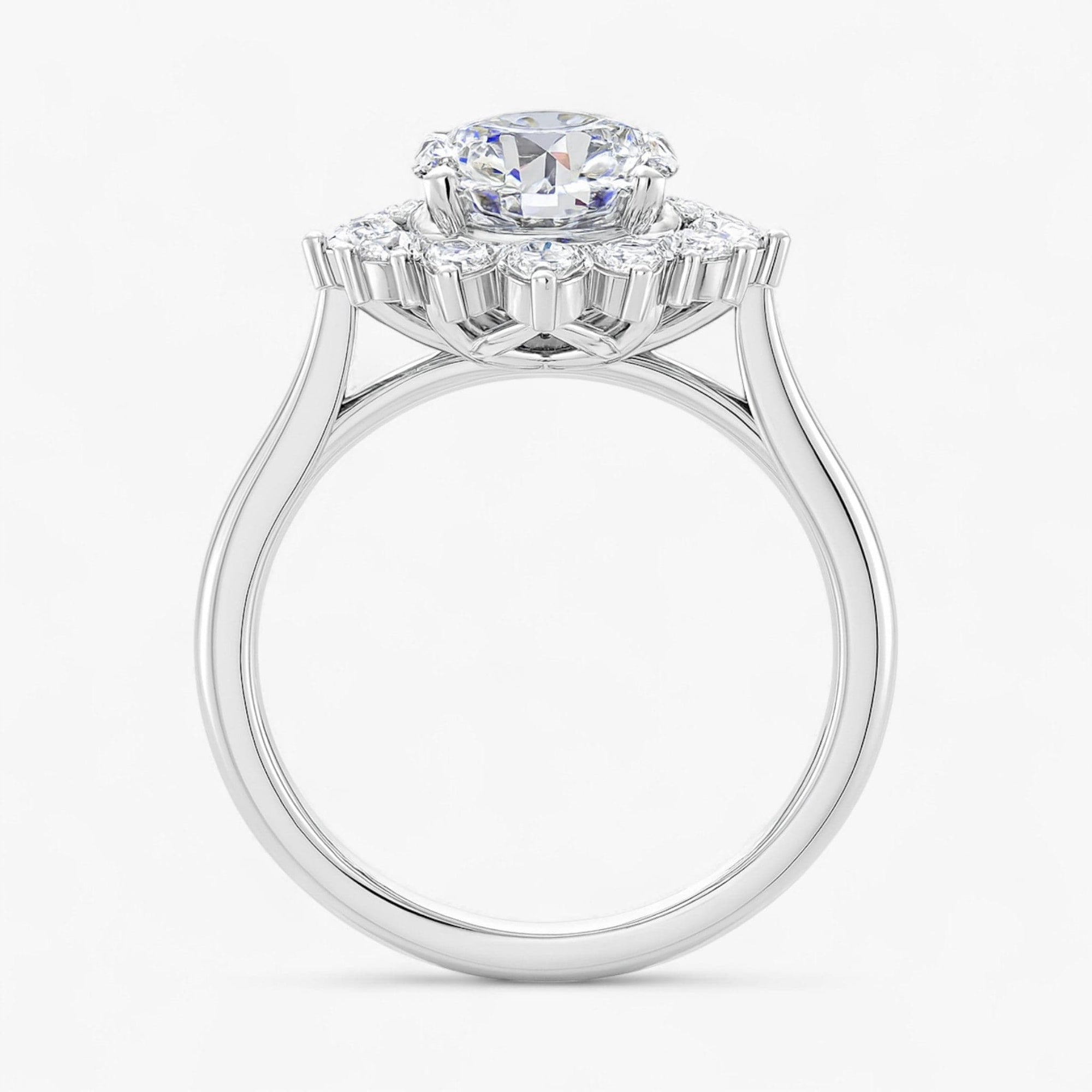 The Royal Halo Engagement Ring | Round