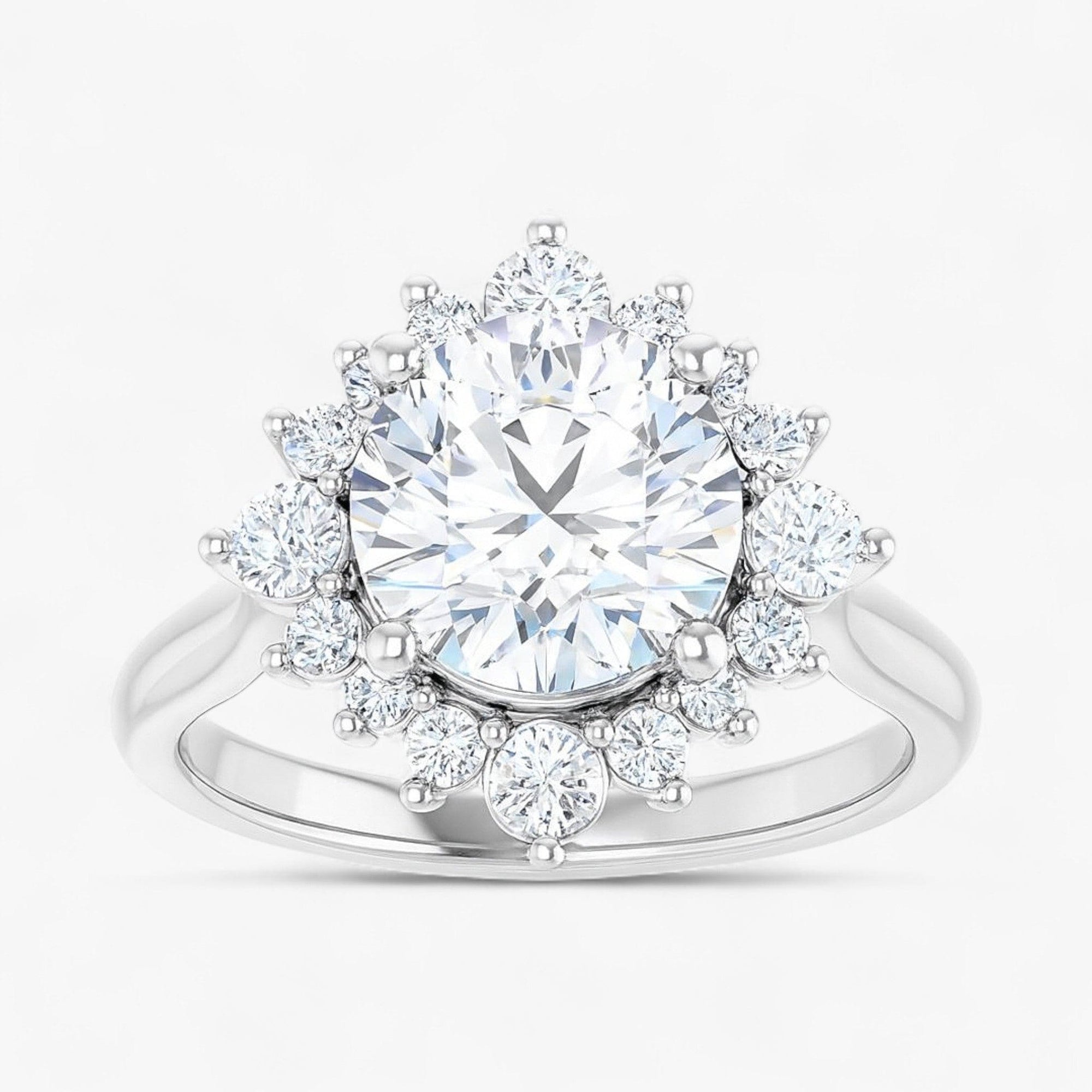 The Royal Halo Engagement Ring | Round