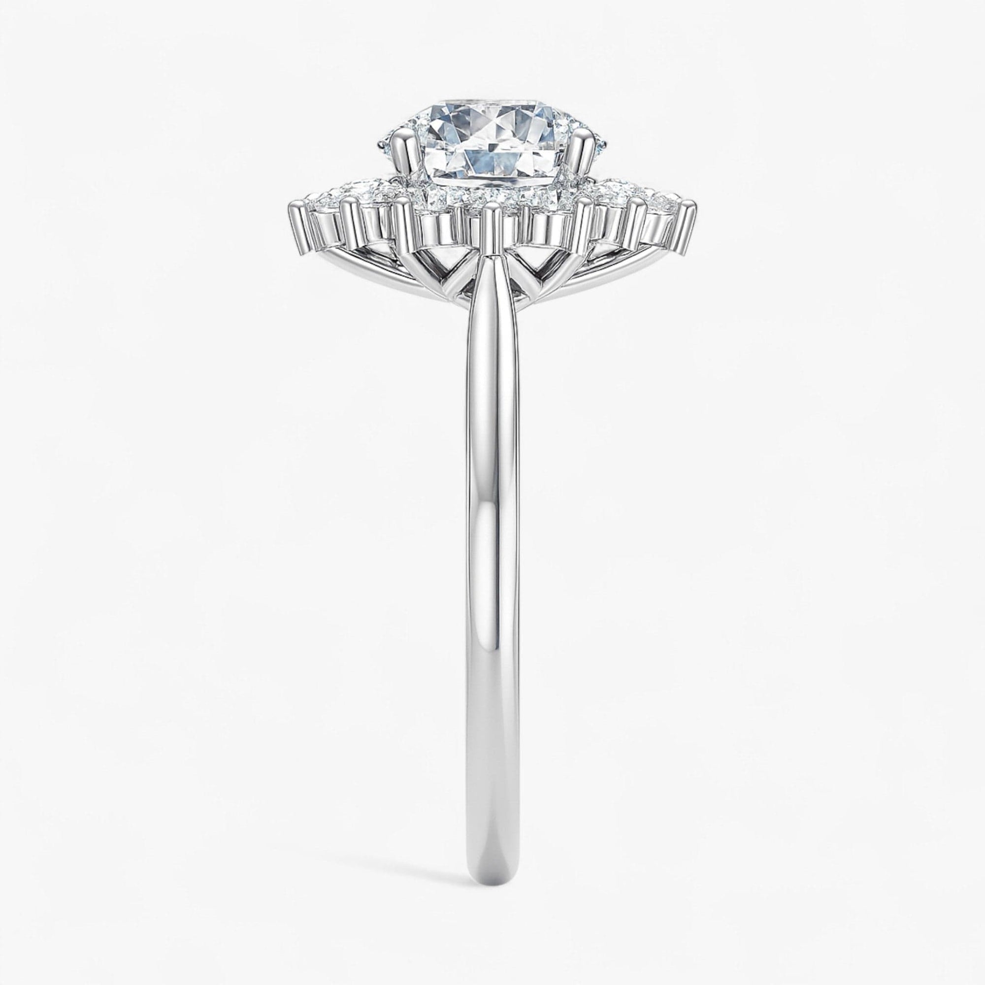 The Royal Halo Engagement Ring | Round