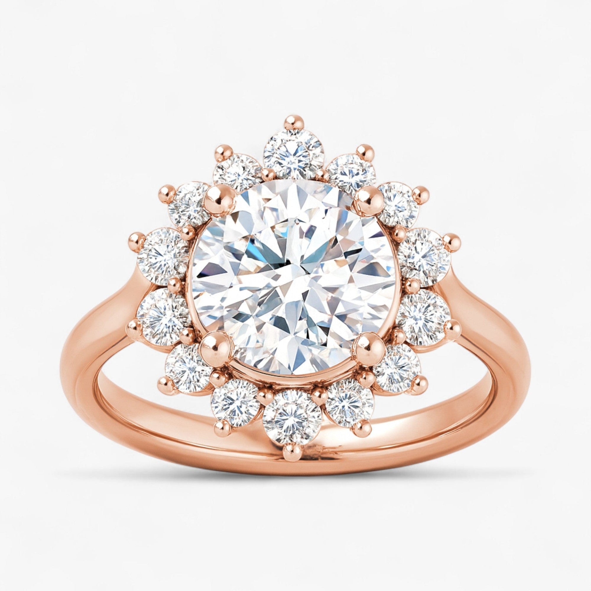 The Royal Halo Engagement Ring | Round