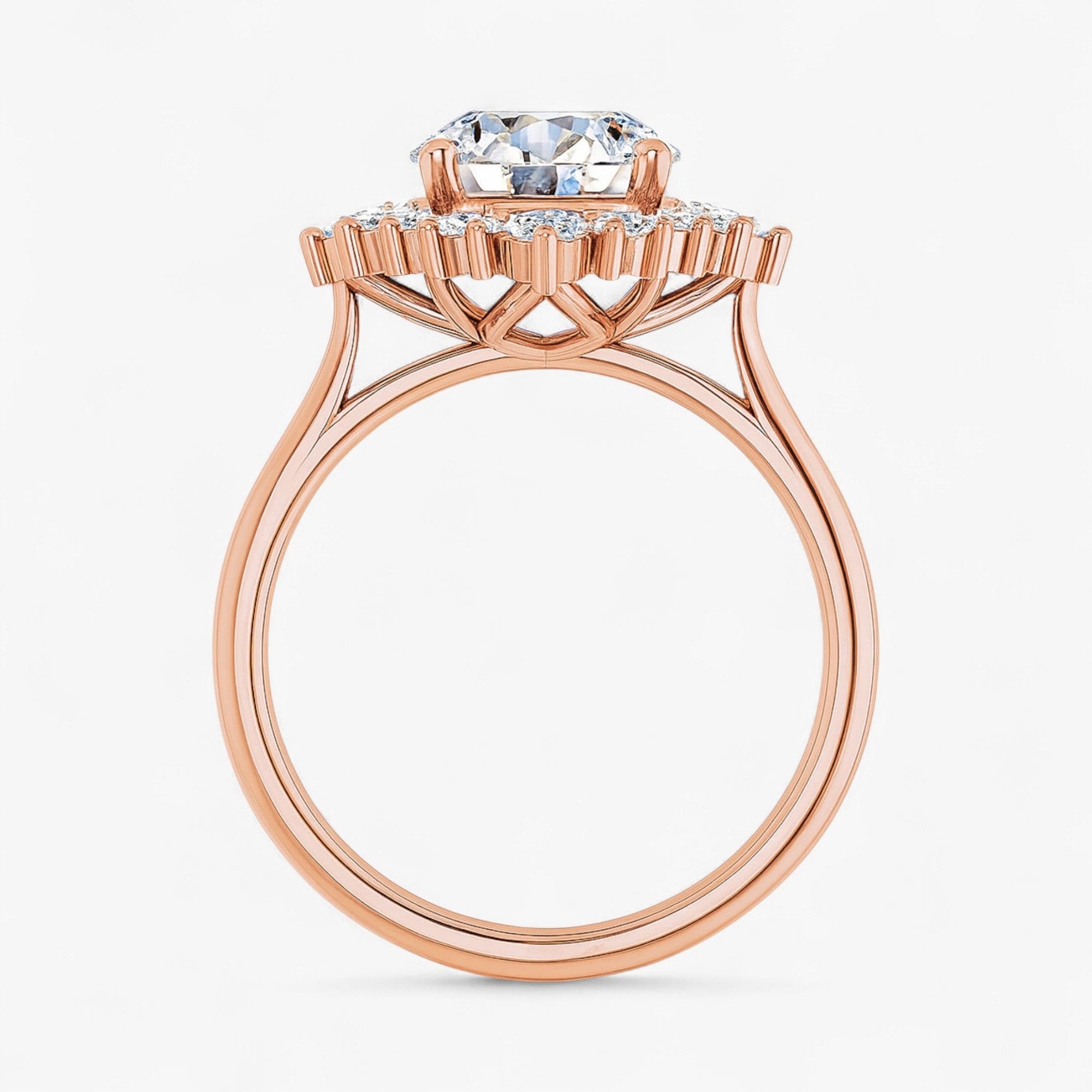 The Royal Halo Engagement Ring | Round