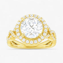 The Iconic Twisted Halo Engagement Ring | Round