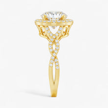 The Iconic Twisted Halo Engagement Ring | Round