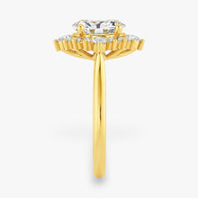 The Royal Halo Engagement Ring | Oval