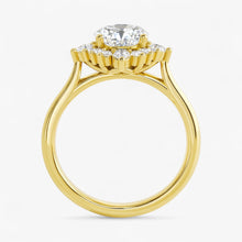 The Royal Halo Engagement Ring | Oval