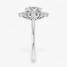 The Royal Halo Engagement Ring | Oval