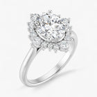 The Royal Halo Engagement Ring | Oval