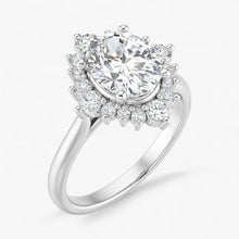 The Royal Halo Engagement Ring | Oval