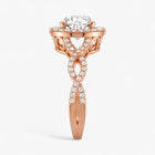 The Iconic Twisted Halo Engagement Ring | Round
