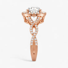 The Iconic Twisted Halo Engagement Ring | Round