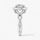 The Iconic Twisted Halo Engagement Ring | Round