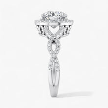 The Iconic Twisted Halo Engagement Ring | Round