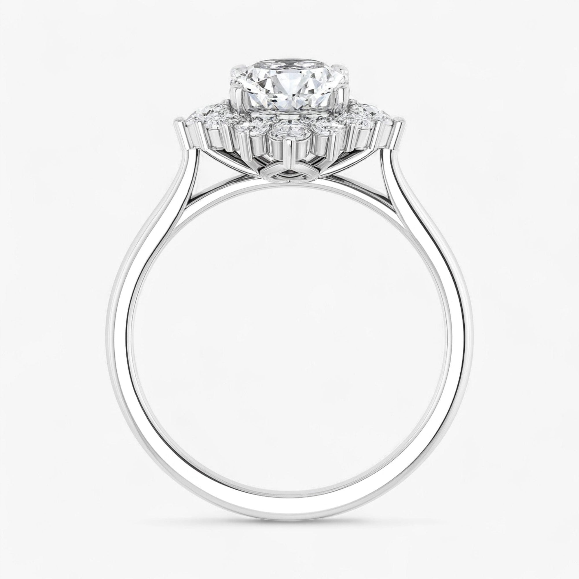 The Royal Halo Engagement Ring | Oval