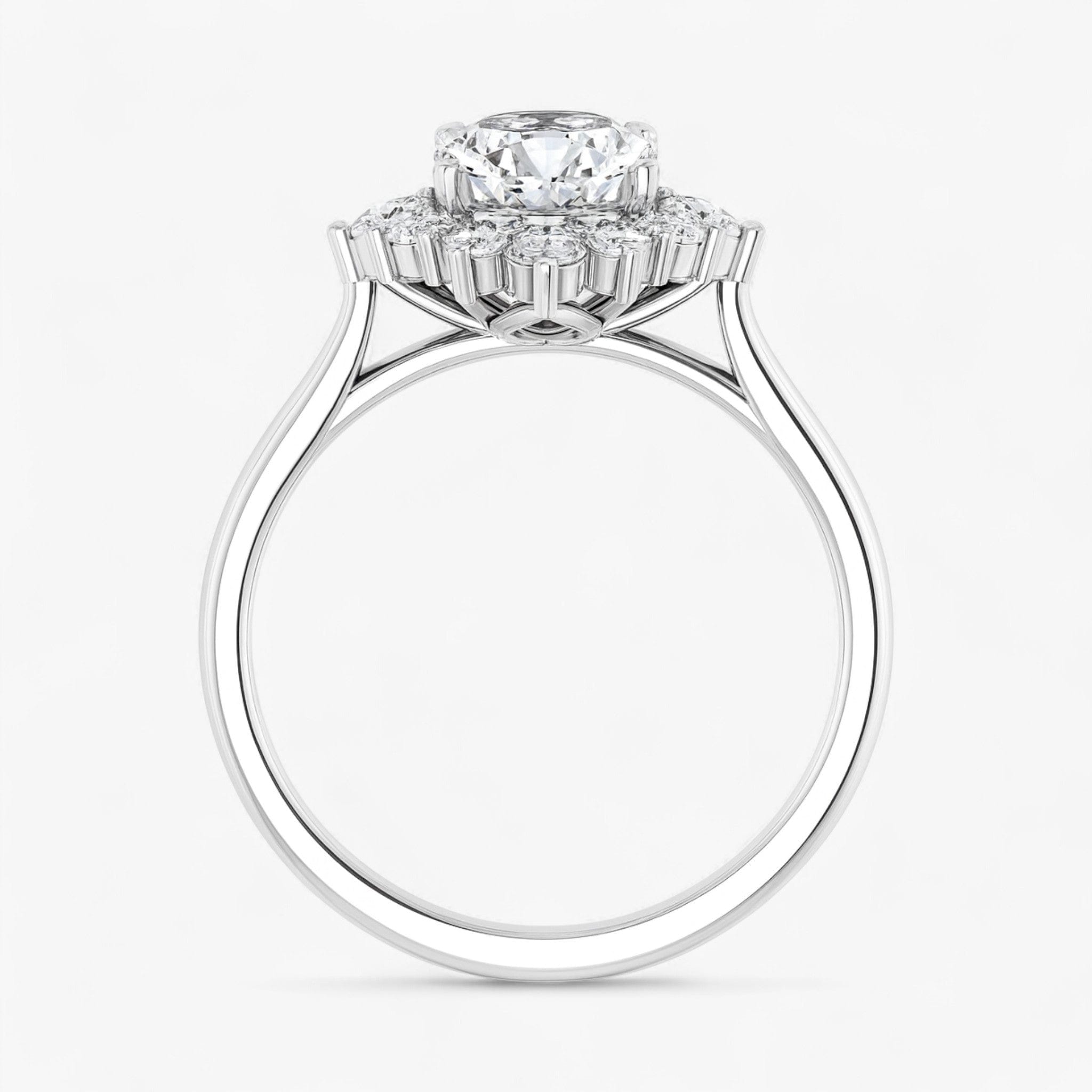 The Royal Halo Engagement Ring | Oval