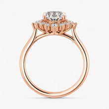 The Royal Halo Engagement Ring | Oval