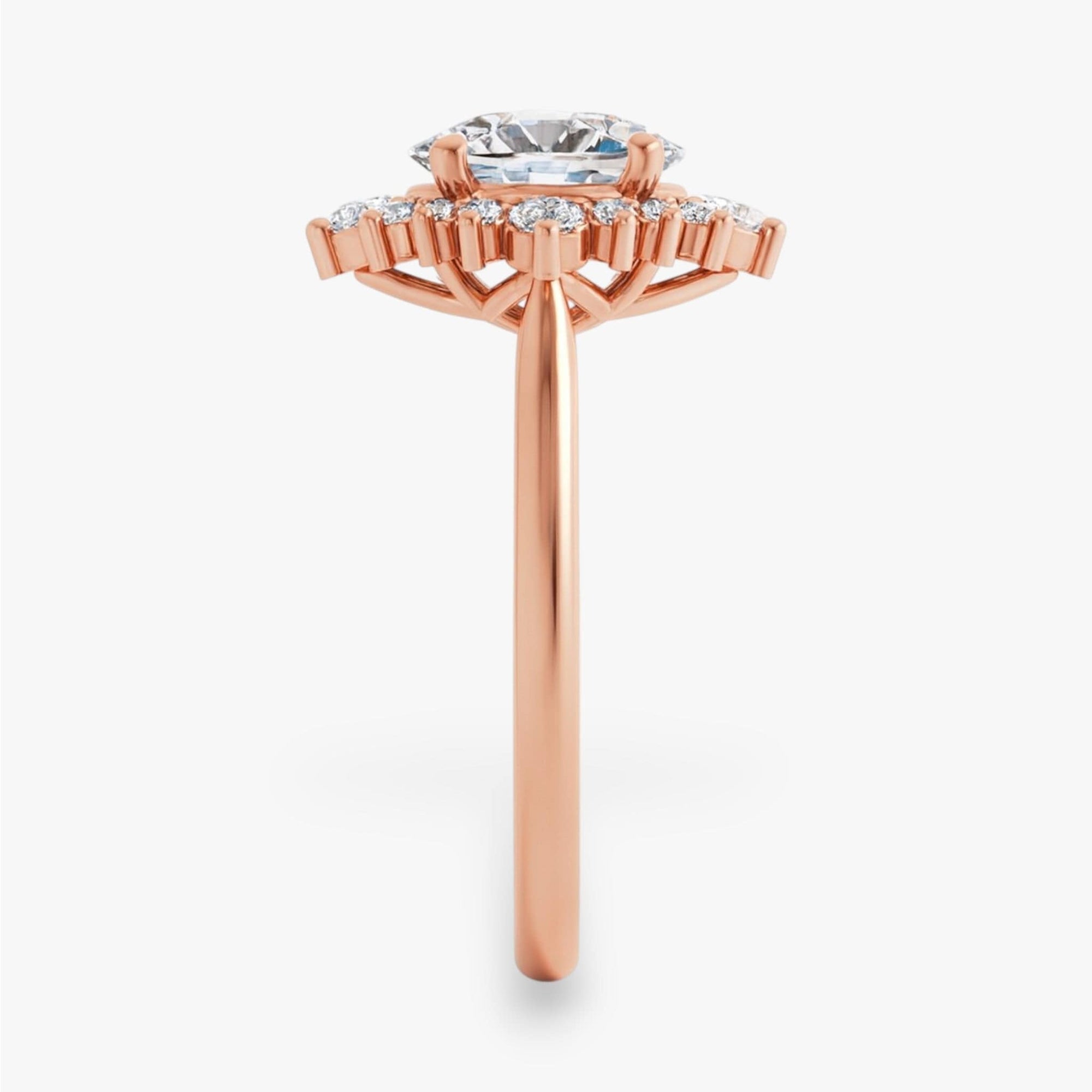 The Royal Halo Engagement Ring | Oval