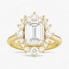 The Royal Halo Engagement Ring | Emerald