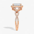 The Iconic Twisted Halo Engagement Ring | Emerald