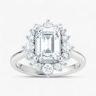 The Royal Halo Engagement Ring | Emerald