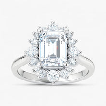 The Royal Halo Engagement Ring | Emerald