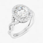 The Iconic Twisted Halo Engagement Ring | Oval