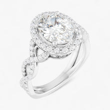The Iconic Twisted Halo Engagement Ring | Oval