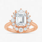The Royal Halo Engagement Ring | Emerald