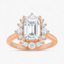 The Royal Halo Engagement Ring | Emerald