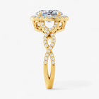 The Iconic Twisted Halo Engagement Ring | Oval