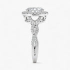 The Iconic Twisted Halo Engagement Ring | Oval