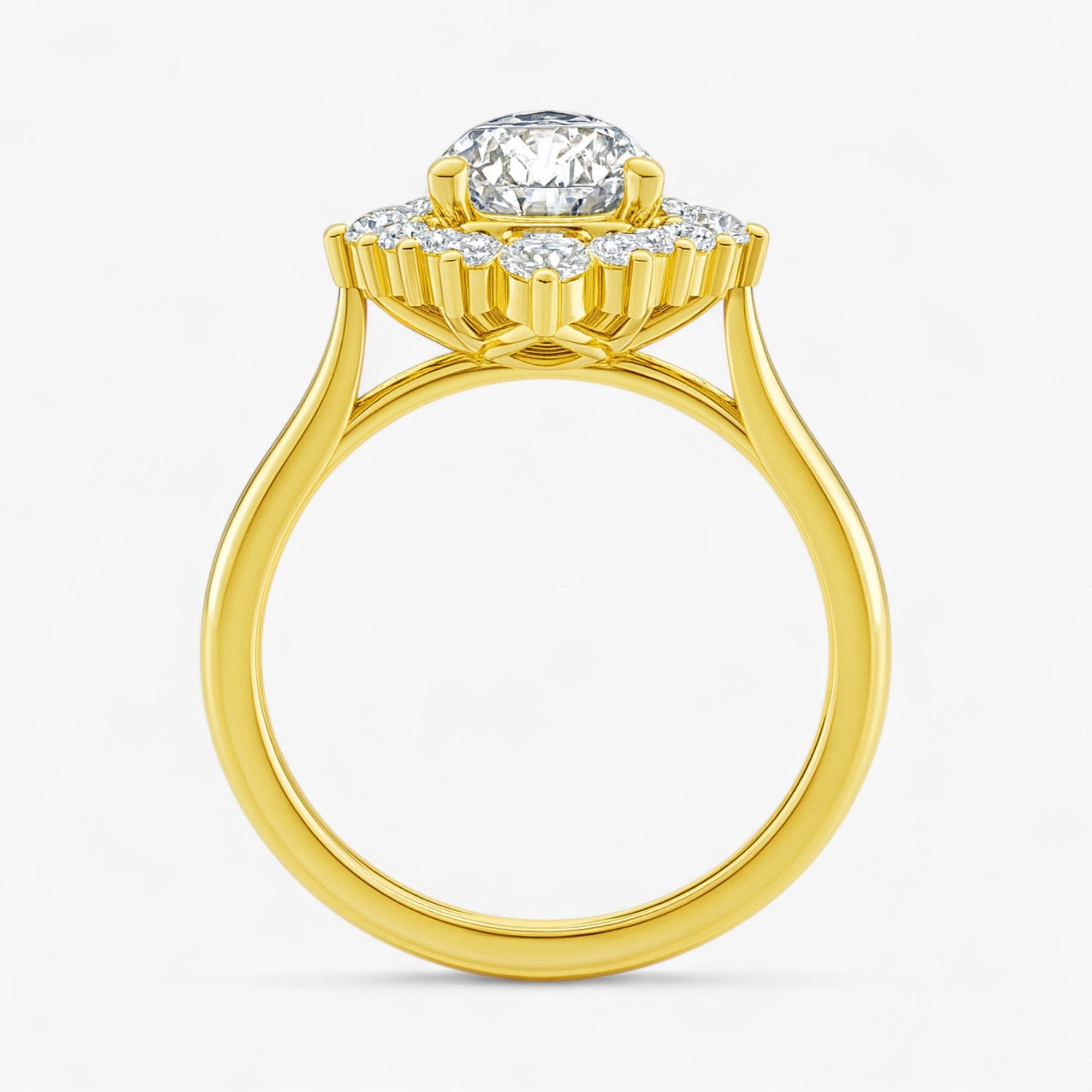 The Royal Halo Engagement Ring | Pear
