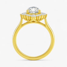 The Royal Halo Engagement Ring | Pear