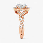 The Iconic Twisted Halo Engagement Ring | Oval