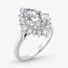 The Royal Halo Engagement Ring | Pear