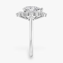 The Royal Halo Engagement Ring | Pear