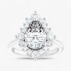 The Royal Halo Engagement Ring | Pear