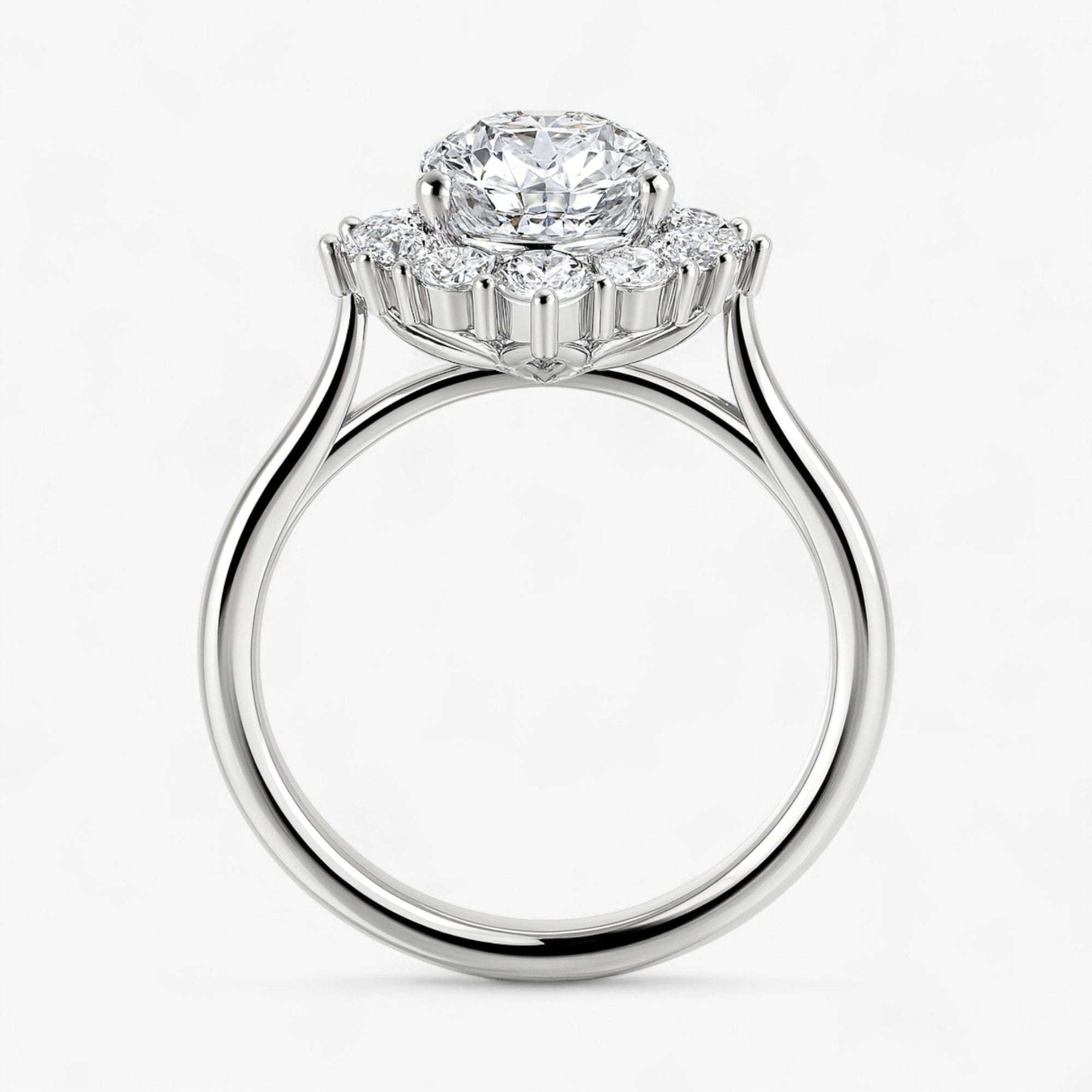 The Royal Halo Engagement Ring | Pear