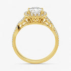 The Iconic Twisted Halo Engagement Ring | Cushion