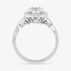 The Iconic Twisted Halo Engagement Ring | Cushion