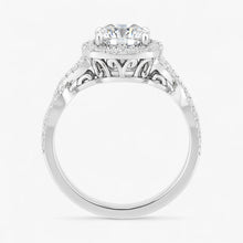 The Iconic Twisted Halo Engagement Ring | Cushion