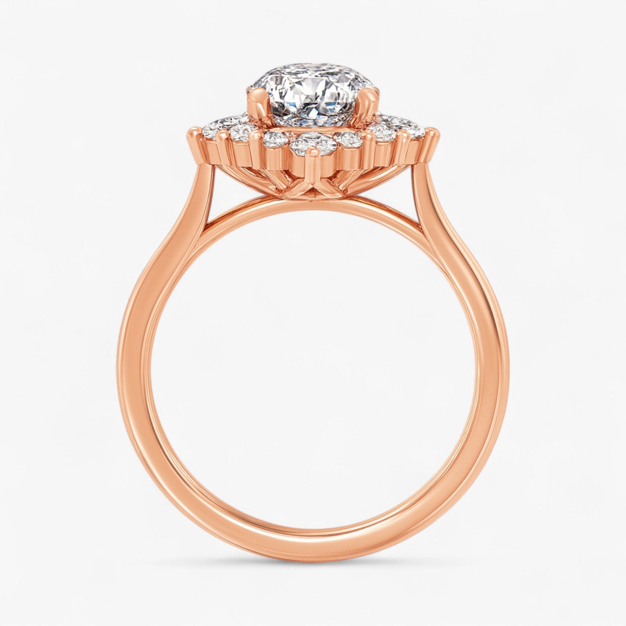 The Royal Halo Engagement Ring | Pear