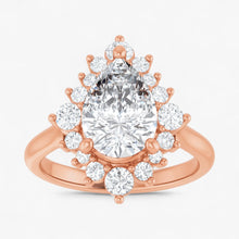 The Royal Halo Engagement Ring | Pear