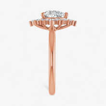 The Royal Halo Engagement Ring | Pear