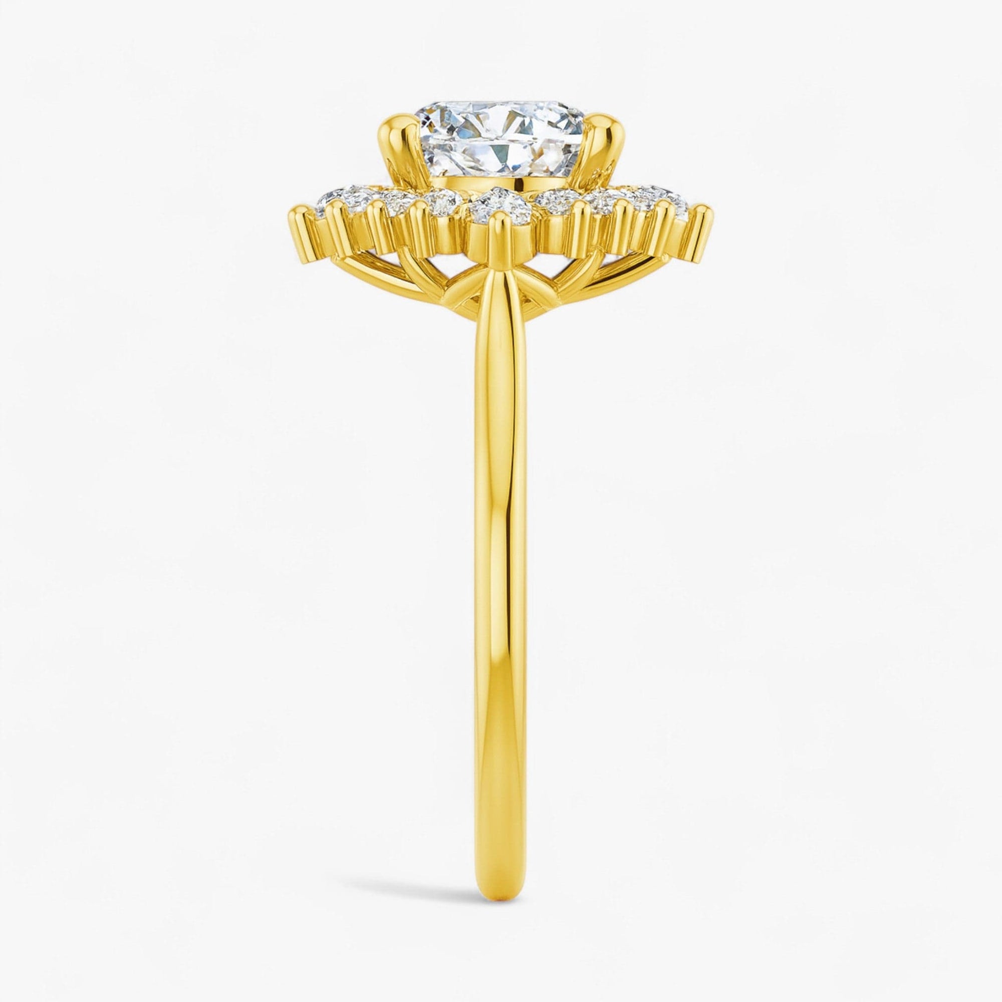The Royal Halo Engagement Ring | Cushion
