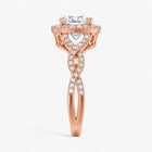 The Iconic Twisted Halo Engagement Ring | Cushion